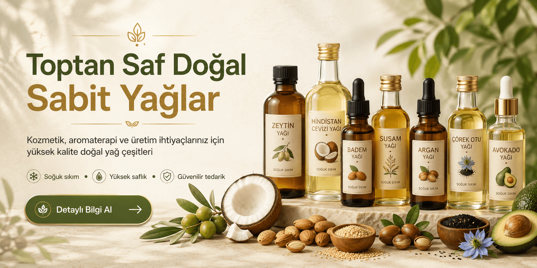 Doğal yağlar toptan satış